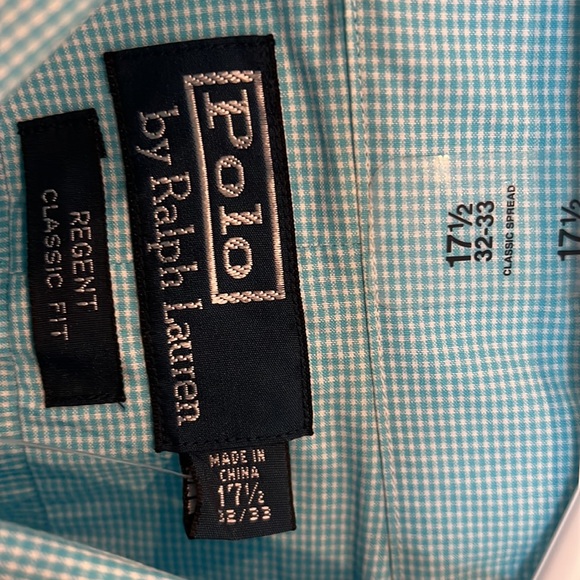 Polo by Ralph Lauren Men’s Button Down dress shirt Size 17 1/2 32/33 NWT - Picture 7 of 11